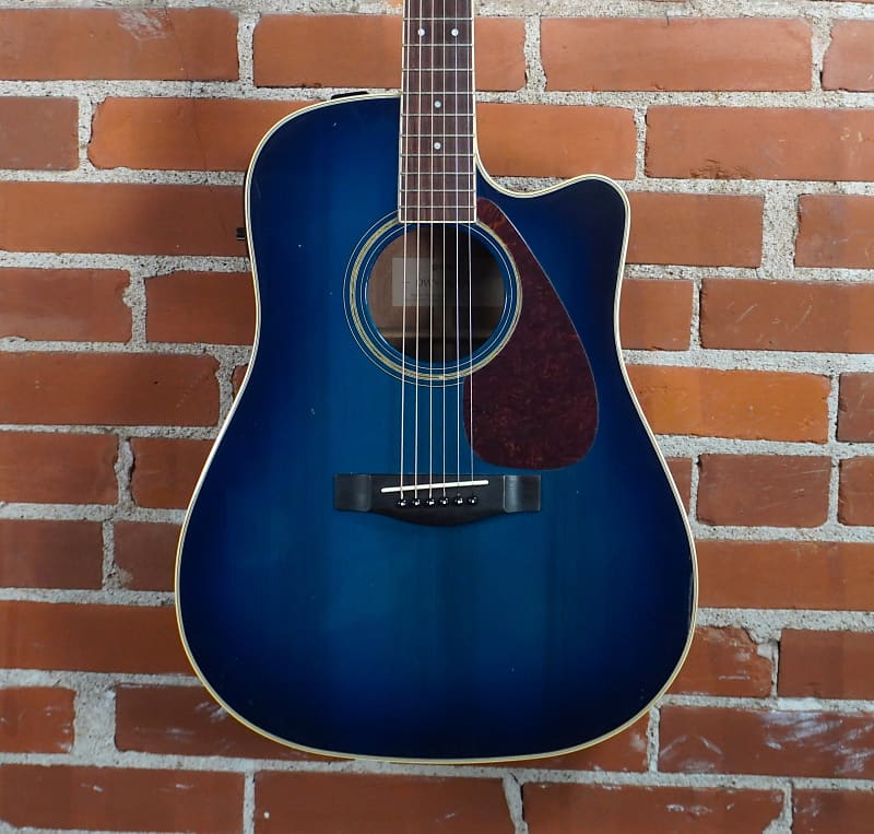 Yamaha DWX-8C Acoustic Electric Guitar Blue image 1