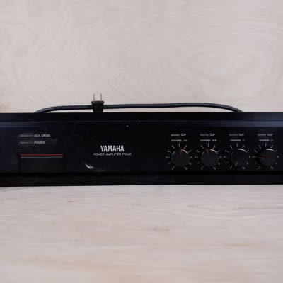Yamaha P2040 150W Rackmount Power Amplifier Black 100V Made in Japan Yamaha NS-10 Amp image 2