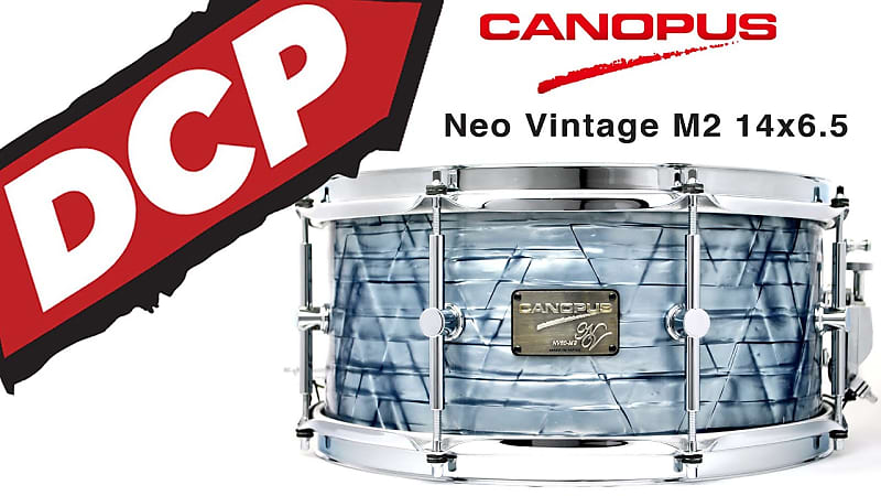 Canopus Neo Vintage M2 Snare Drum 14x6.5 Sky Blue Pearl
