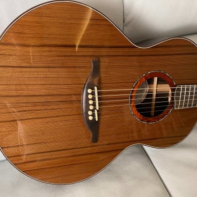 Hsienmo 38' S50  Solid Sequoia Sinker Top Solid Ziricote back&sides with hardcase (SOLD) image 4