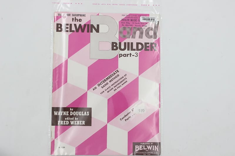 Bb Tenor Saxophone Belwin Band Builder Part3 Belwin Mills Reverb