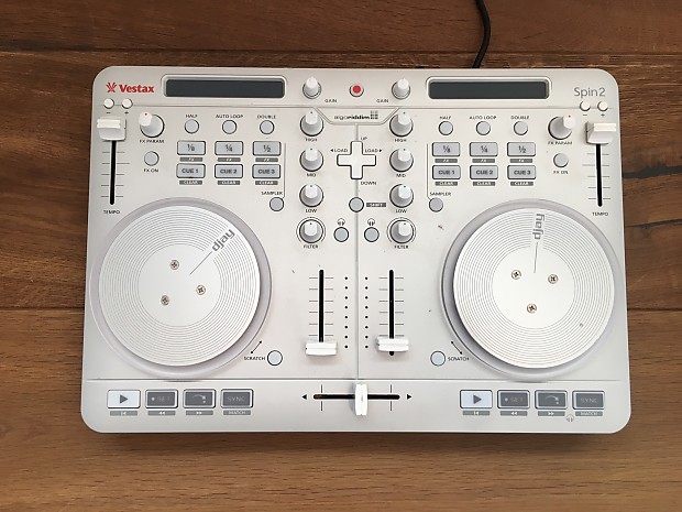 Vestax SPIN 2 DJ Controller for MAC iOS 2009 Silver (plus 1 x SPIN 1 for  spare parts for free)