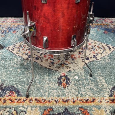 Tama - 14x13" Superstar Tom, Converted into a Floor Tom, Wine Red image 6