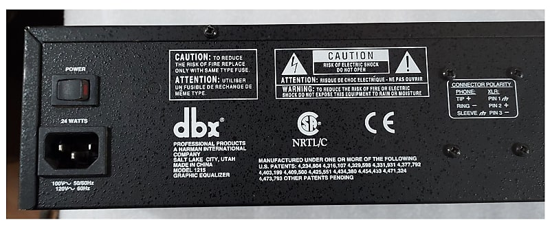DJ機材 Dbx 1215 professional products Amazon.com: dbx 1215 Dual-Channel, 15-Band Graphic Equalizer