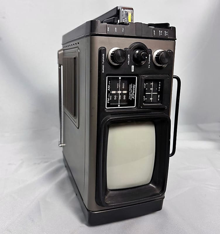 JC Penney Portable IC Solid State TV 685-1033 Black & White Tested hotsell & working