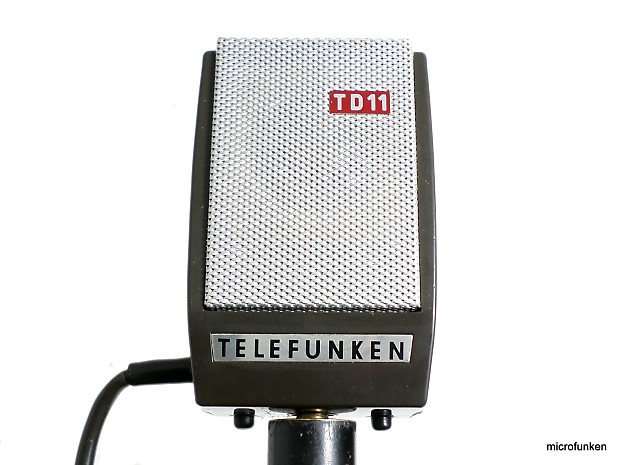 Telefunken TD11 60's Vintage dynamic microphone XLR | Reverb