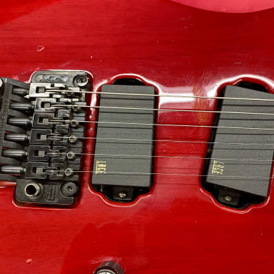 Hamer USA Diablo Electric Guitar 1990's - Transparent Red with Lace Sensors image 3