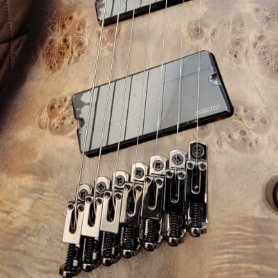Cort KX507MSSDB KX Series Poplar Top 5pcs Maple & Purple Neck 7-String Multiscale Electric Guitar w/Hard Case image 16