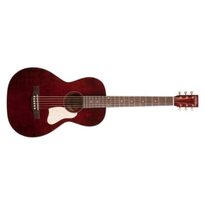 Art & Lutherie Roadhouse Parlor Acoustic-Electric Guitar with Gig Bag - Tennessee Red image 9