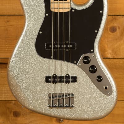 Mikey Way Jazz Bass Ltd (MEX, MN) - silver sparkle Basse électrique solid  body Fender