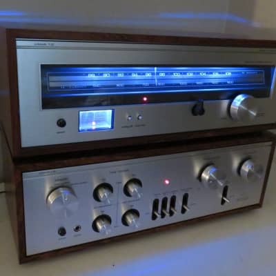 LUXMAN 2PC AMPLIFIER L-30 + TUNER T-33 +ORIGINAL MANUALS SERVICED FULLY RECAPPED image 3
