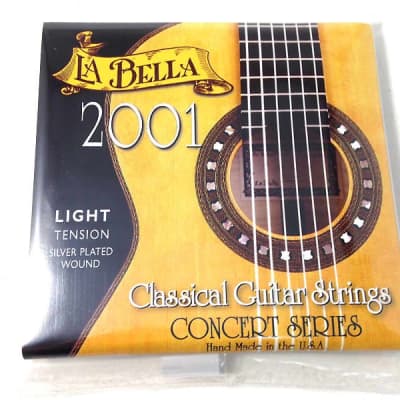 La Bella Guitar Strings  Light Tension  Silver Plated Wound  Classical  2001 image 1