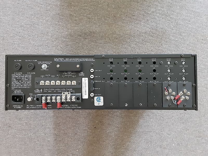 Altec Lansing 1707C Six-Channel 75W Mixer/Power Amplifier | Reverb