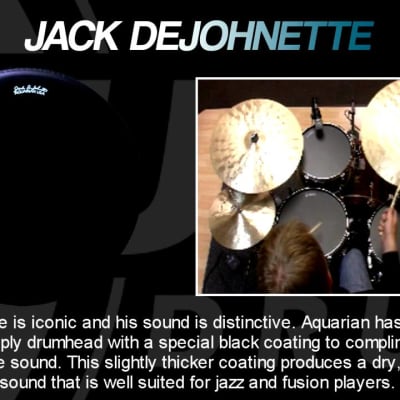 Aquarian Jack Dejohnette Drum Head 10" image 1