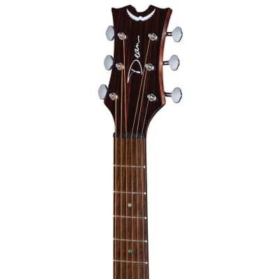 Dean St Augustine Folk Size Solid Top Acoustic Electric Guitar, Vintage Burst image 5
