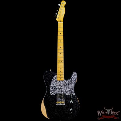 Fender Brad Paisley Esquire Road Worn Black Sparkle 5 LBS 14 OZ image 3