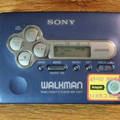 SONY WALKMAN カセットウォークマン WM-FX877 BLUE SONY カセットウォークマン WM-FX877 - メルカリ