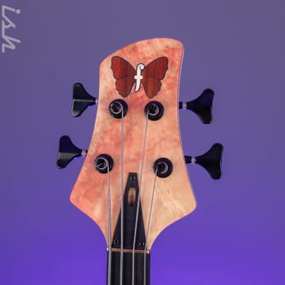 Fodera 40th Anniversary Emperor Deluxe 4-String Bass Natural Japanese Maple image 5