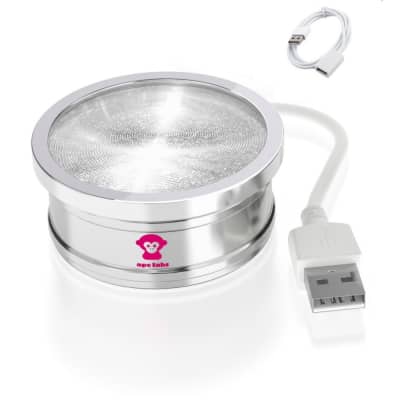 APE LABS COIN 2+ TOURPACK USB Rechargeable RGBAW LED Uplights in Flight Case image 2