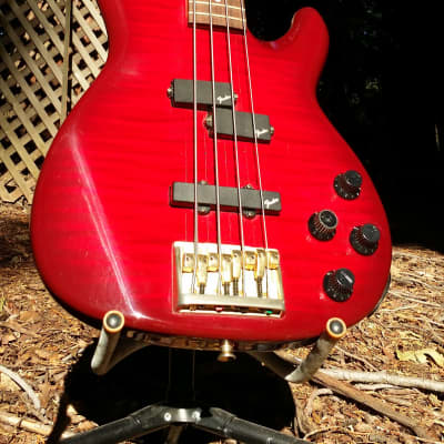 Fender Contemporary Precision Bass Lyte Standard MIJ 1995 - 2001 red image 3