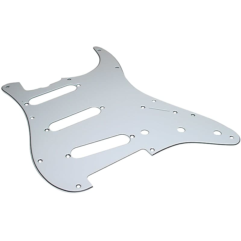 Pickguard - Fender, for American Stratocaster, 11-hole, Color: White image 1