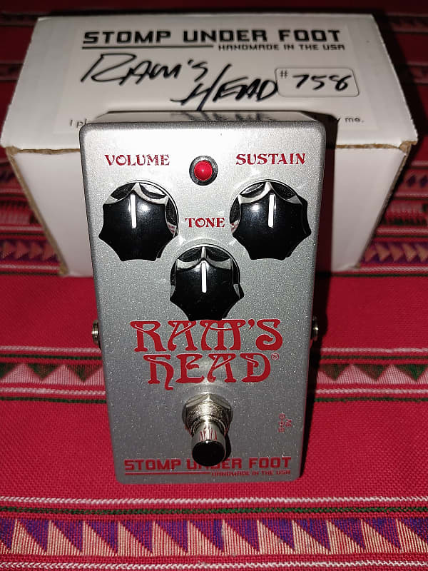 Stomp Under Foot Ram's Head Big Muff distortion pedal | Reverb