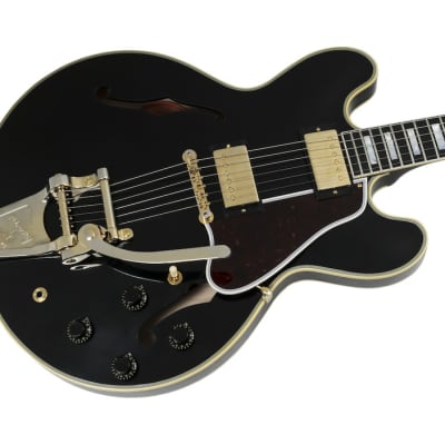 Gibson Custom Shop 1959 ES-355 Reissue Bigsby Ultra Light Murphy Aged Ebony image 1