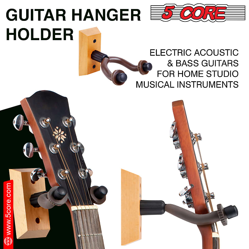 Guitar Wall Mount Guitar Hanger Acoustic Electric Guitar Hanger Bass  Ukulele Black Hook Metal Holder Hangers : : Musical Instruments,  Stage & Studio