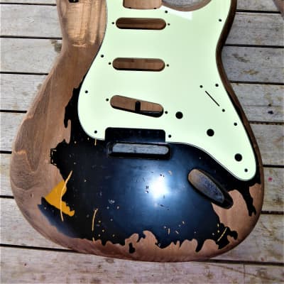 DY Guitars John Mayer deluxe BLACK1 BLK1 Black One relic strat body PRE-BUILD ORDER for sale