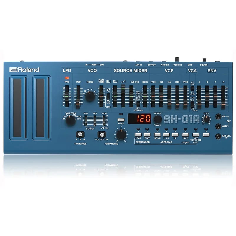 Roland Boutique SH-01A + K-25M 限定ブルーカラー Roland SH-01A Boutique Series Monophonic Synthesizer Module