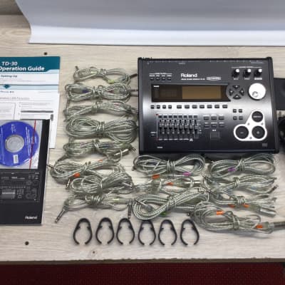 Roland TD-30 Drum Sound Module w/ Full Set of Cables, Strike Expansion, Real Acoustic Exp & More!