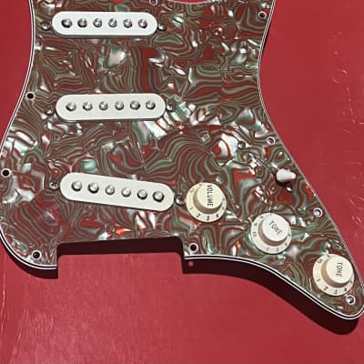 Fender Squier 2011 Affinity Loaded Pickguard SSS Swirl Red image 2