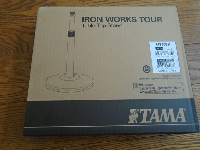 Tama MS50BK Iron Works Table Top Stand 2021 Black image 1
