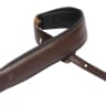 Levy's Leathers Guitar Strap, DM1PD-DBR, 3' leather guitar strap with foam p...