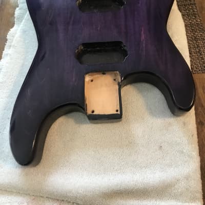 Custom Built  Stratocaster Style Body Hell-Raisin Purple image 2