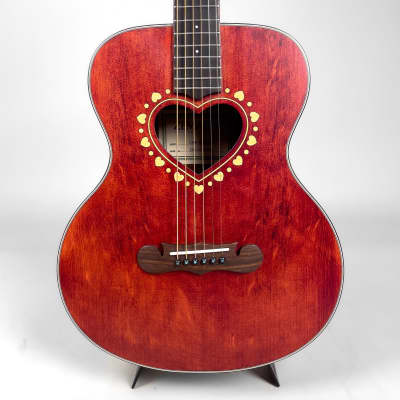 2023 CAF-85H FADED RED Zemaitis Acoustic Guitar W/GIG BAG AND STRAPS ronnie lane image 3