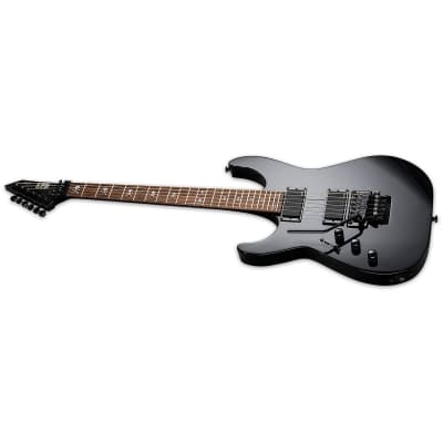 ESP LTD Kirk Hammett KH-602 Left-Handed Guitar, Macassar Ebony Fretboard, Black image 2