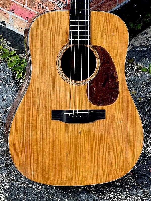 Martin D-18 1940 - this is 1 of 3 ever made w/a Tortoise Headstock overlay w/a matching Bound Body. image 1