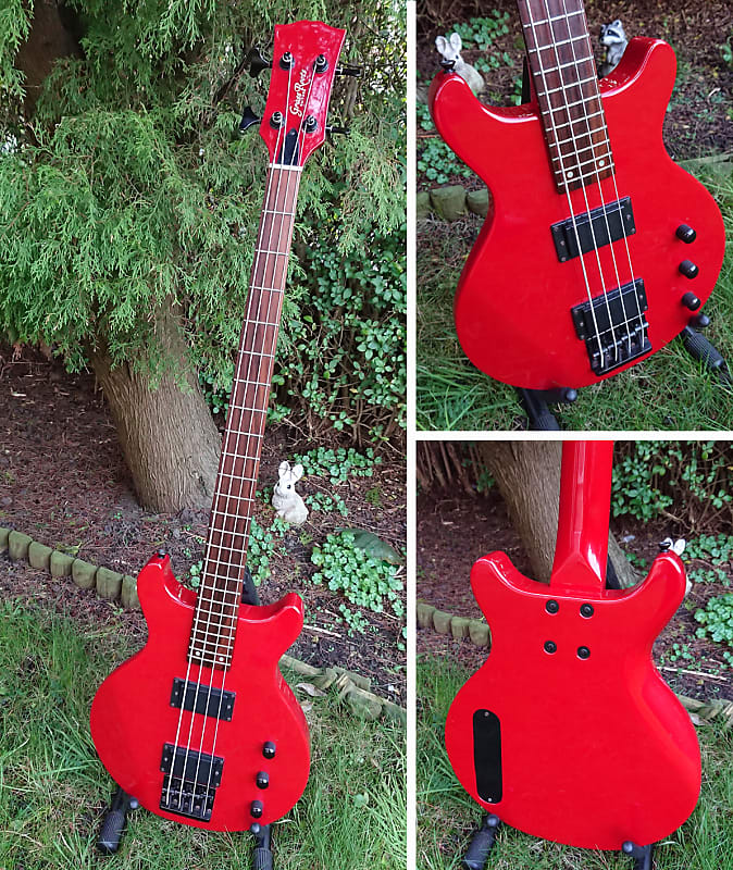 ESP GrassRoots 'J Model G-J-53TV Luna Sea' Bass - Deep Red Circa 2010 Korea