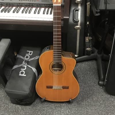 Takamine CP-132 SC classical electric guitar handcrafted in Japan 1996 in very good - excellent condition with hard case. image 10