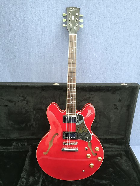 tokai ES60 MIK -335 semi acoustic electric guitar,cherry red, in absolute stunning condition image 1