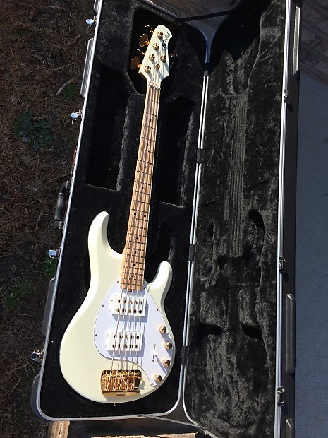 Rare 2012 Ernie Ball MusicMan StingRay 5 String HH White w
