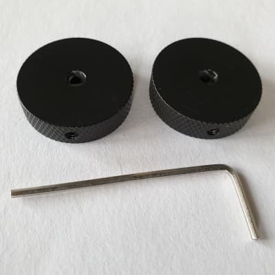 Set of 2 Jaguar and Jazzmaster Roller Rotary Knobs fits USA Fender new image 2