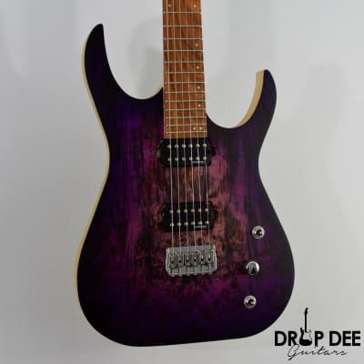 Skervesen Mirage 6 Electric Guitar w/ Case (1410)-Purple Burst image 3