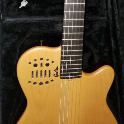 Godin ACS-SA Slim Natural 1998 Natural With Midi Acoustic Electric Guitar With Hard Case Made In Canada image 15