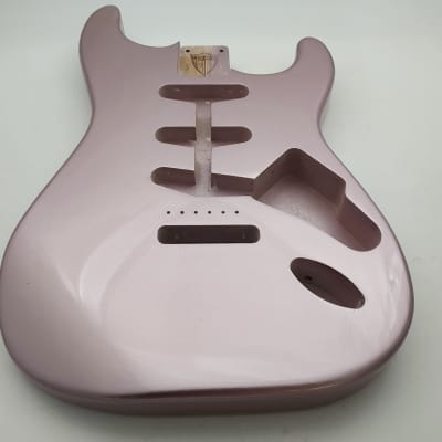3lbs 11oz BloomDoom Nitro Lacquer Aged Relic Faded Burgundy Mist S-Style Vintage Custom Guitar Body image 2
