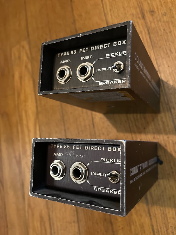 Two vintage Countryman Type 85 Compact Active DI Boxes | Reverb Canada