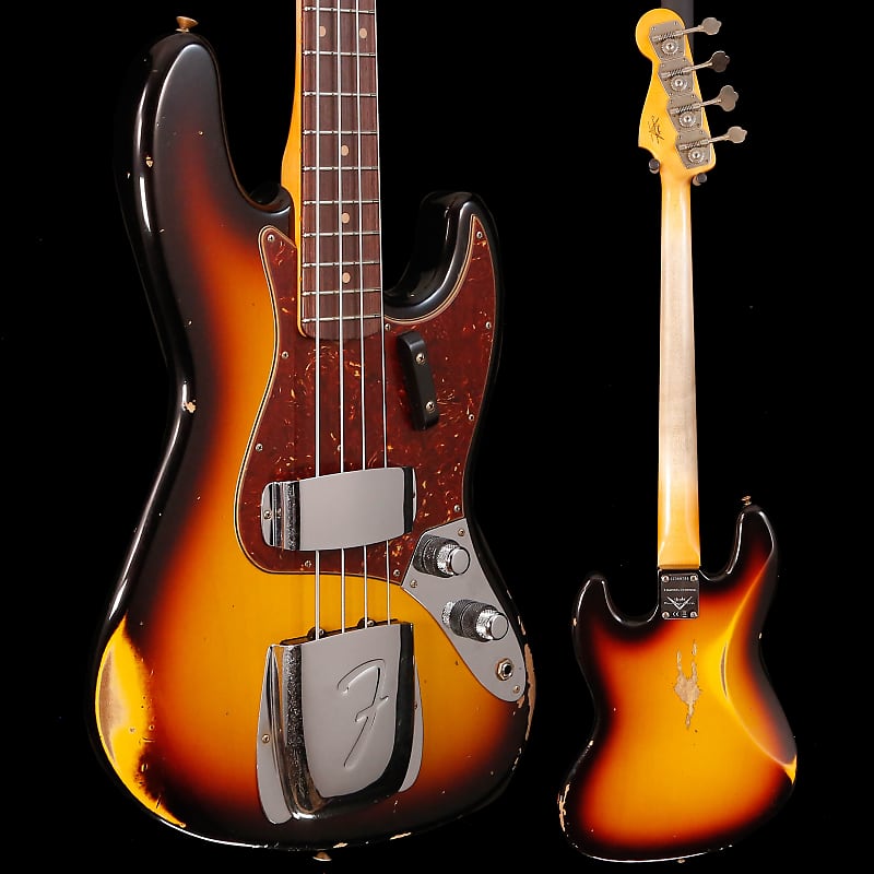 Fender Custom Shop Ltd Ed 1960 Jazz Bass Relic, 3 Color SB | Reverb