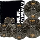 Meinl Cymbal Set Box Pack with 14” Hihats, 20” Ride, 16” Crash, Plus a FREE 18” Crash – Classics Custom Dark – Made In Germany, TWO-YEAR WARRANY (CCD460+18)