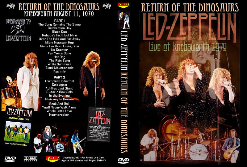 Led Zeppelin dvd jimmy page 1979 knebworth | Reverb